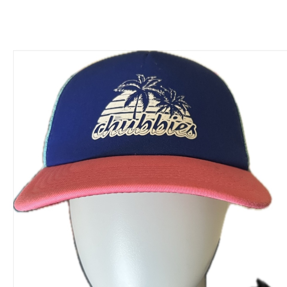 Chubbies Blue and Pink Mesh Trucker Hat